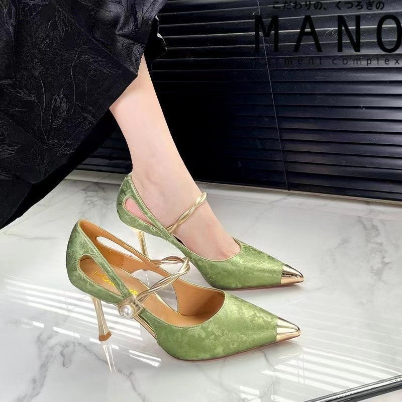 French pointed high heels