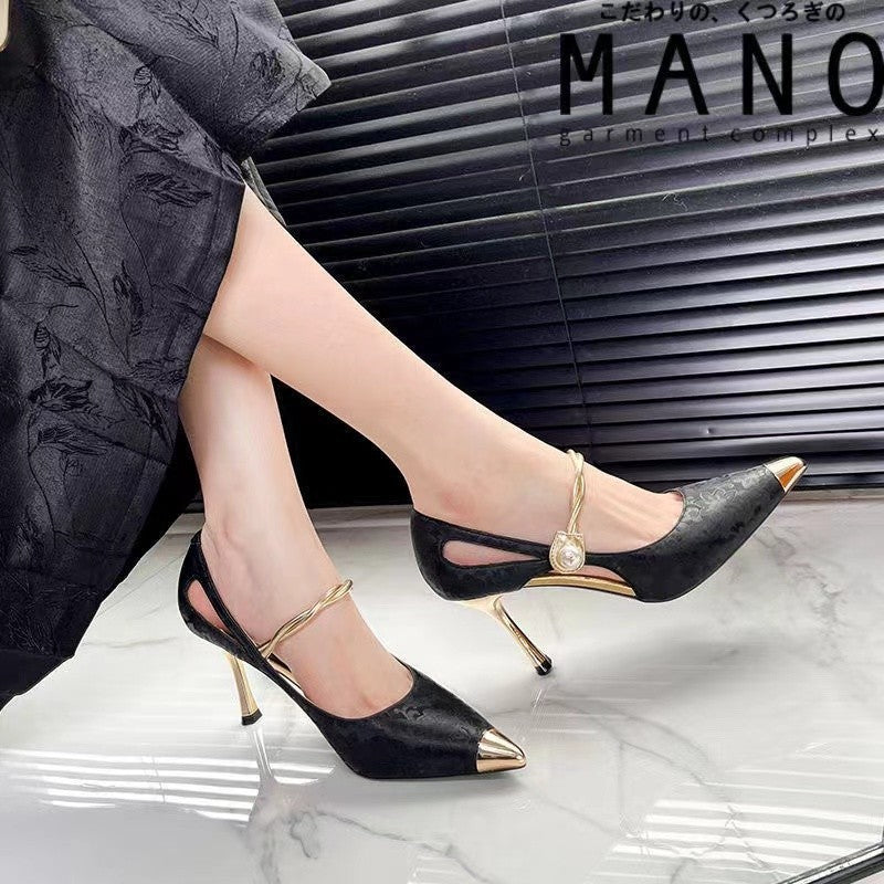 French pointed high heels