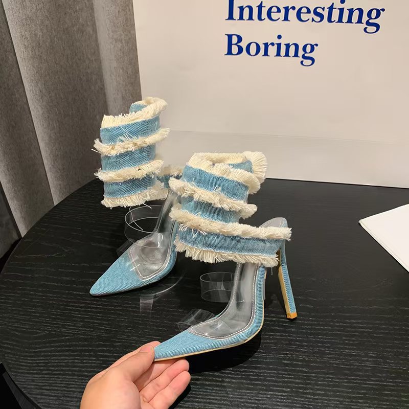 Runway high-heeled sandals